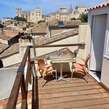Le Toit D'Avignon - Intra-Muros - Terrasse Vue Palais Des Papes - Ideal Festival - Climatisation - Wifi Buitenkant foto