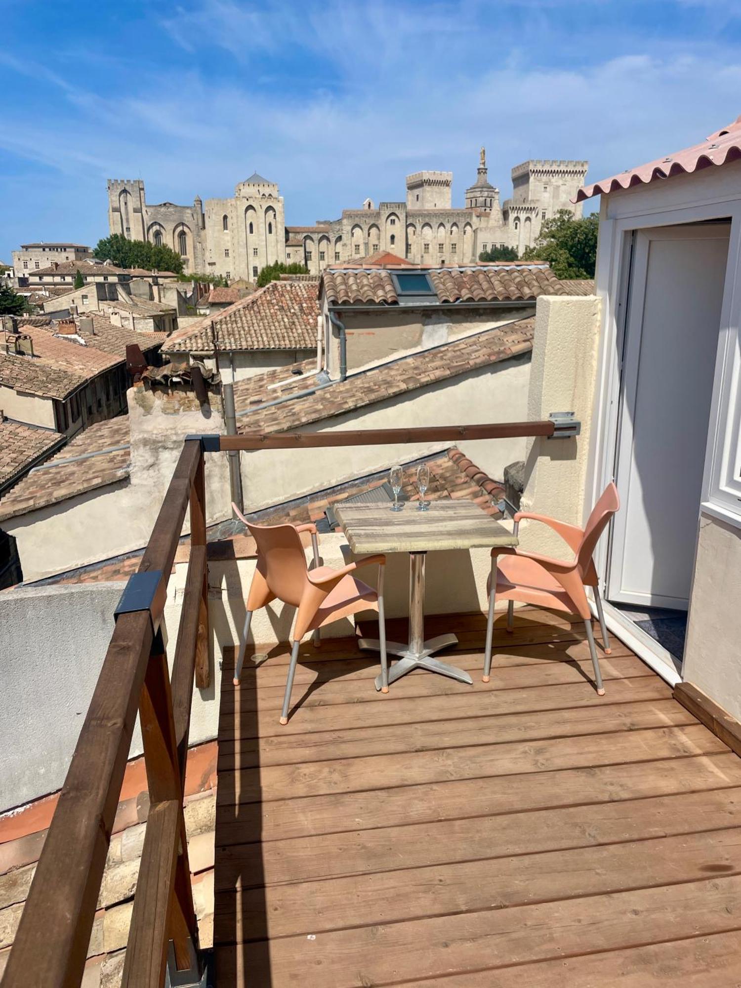 Le Toit D'Avignon - Intra-Muros - Terrasse Vue Palais Des Papes - Ideal Festival - Climatisation - Wifi Buitenkant foto